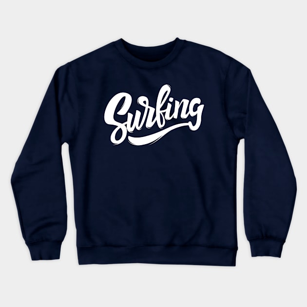 Surfing Crewneck Sweatshirt by Goodprints